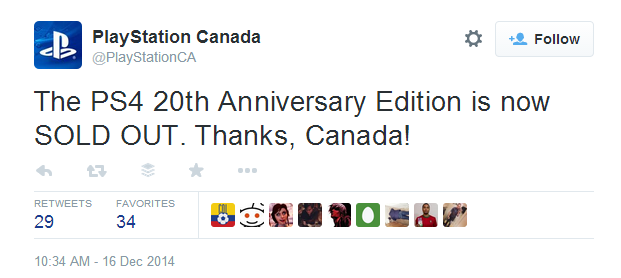 PlaystationCA Tweet