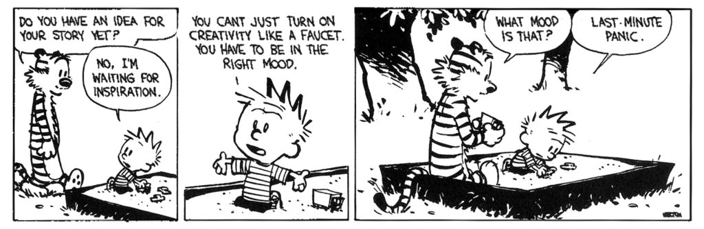 Meeting Deadlines - Calvin & Hobbes